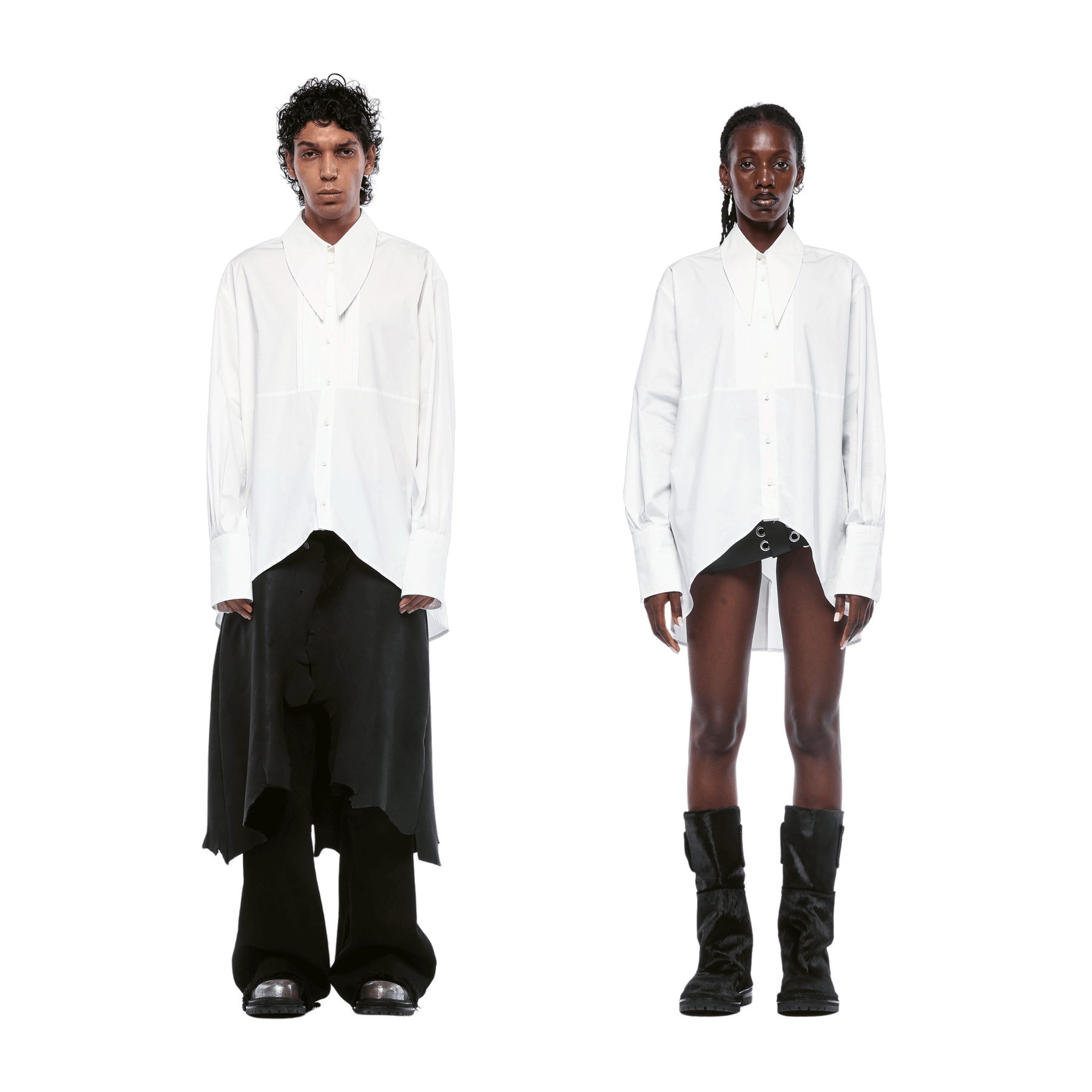 CAMICIA OVERSIZE ECHO COLLAR - UOMO