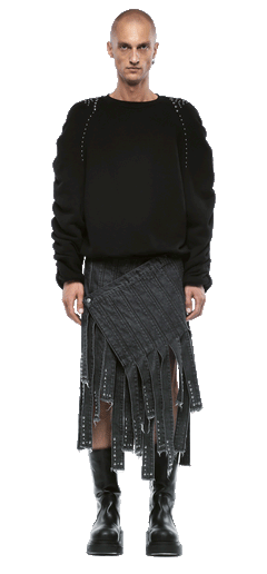 FELPA GIROCOLLO STUDDED SYNTAX - UOMO