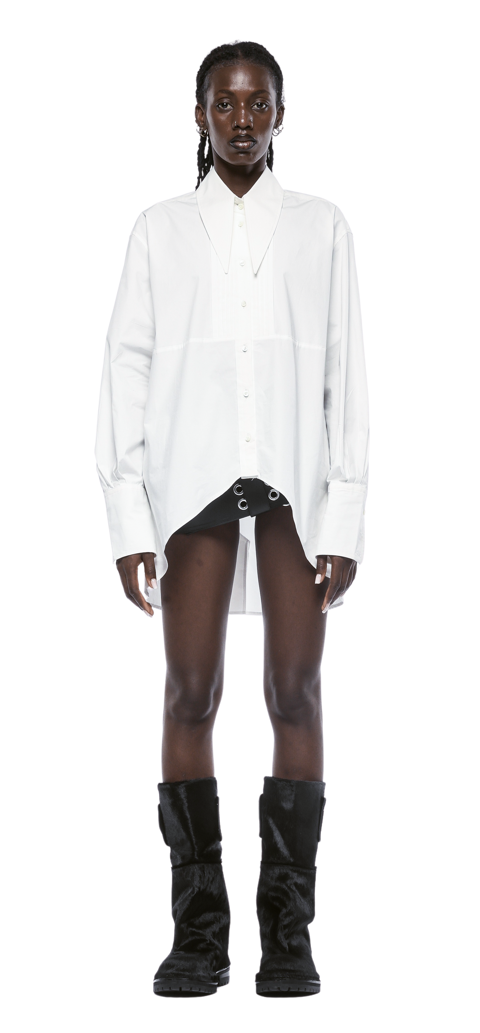 CAMICIA OVERSIZE ECHO COLLAR - DONNA