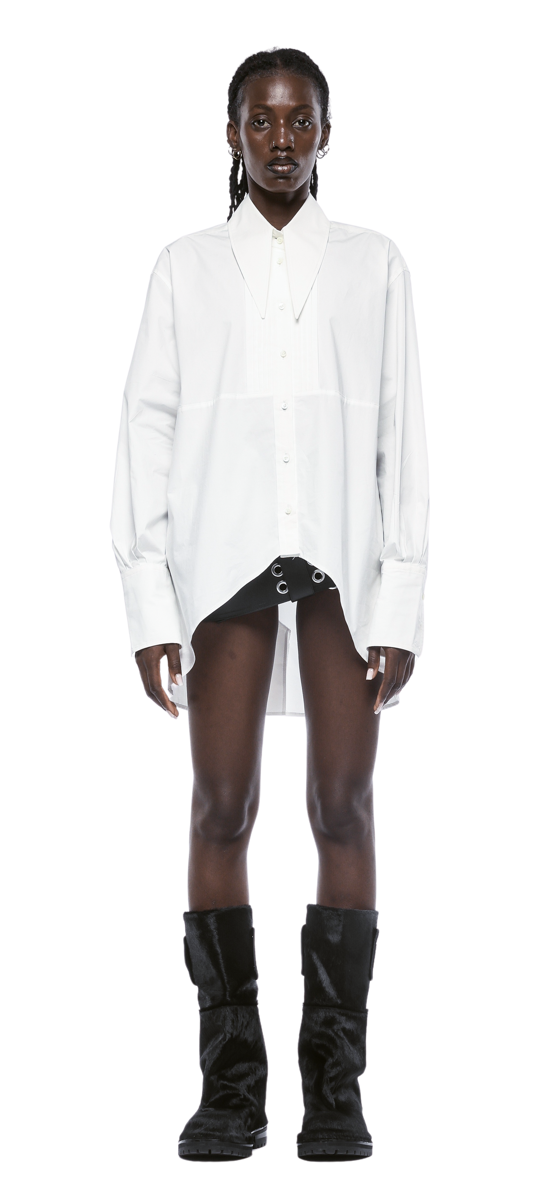 CAMICIA OVERSIZE ECHO COLLAR - DONNA