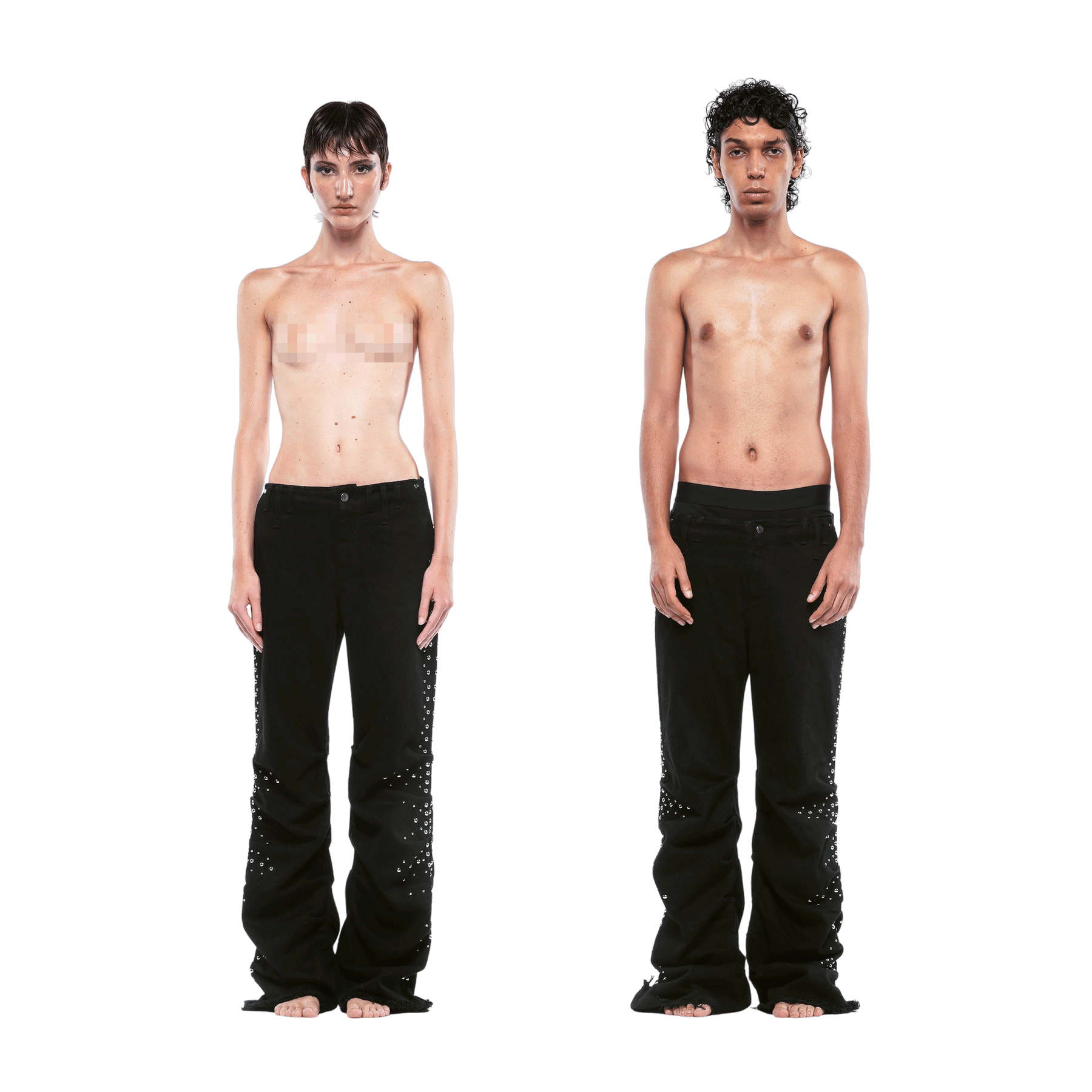 STUDDED SYNTAX PANTS  - WOMAN