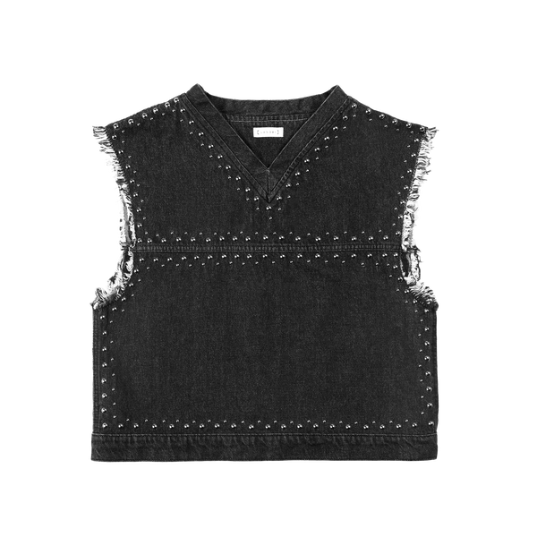 STUDDED TORSO TANK TOP - WOMAN