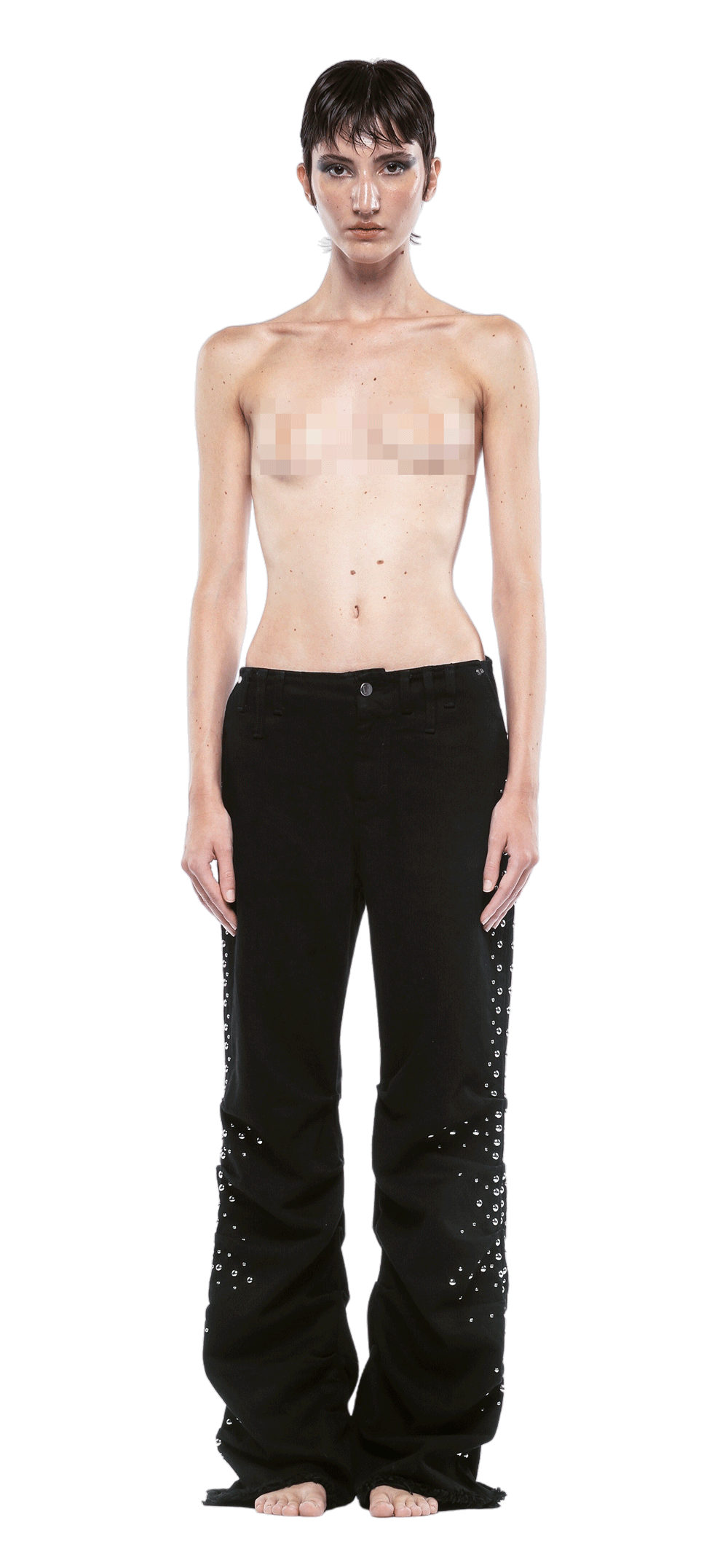 STUDDED SYNTAX PANTS  - MAN