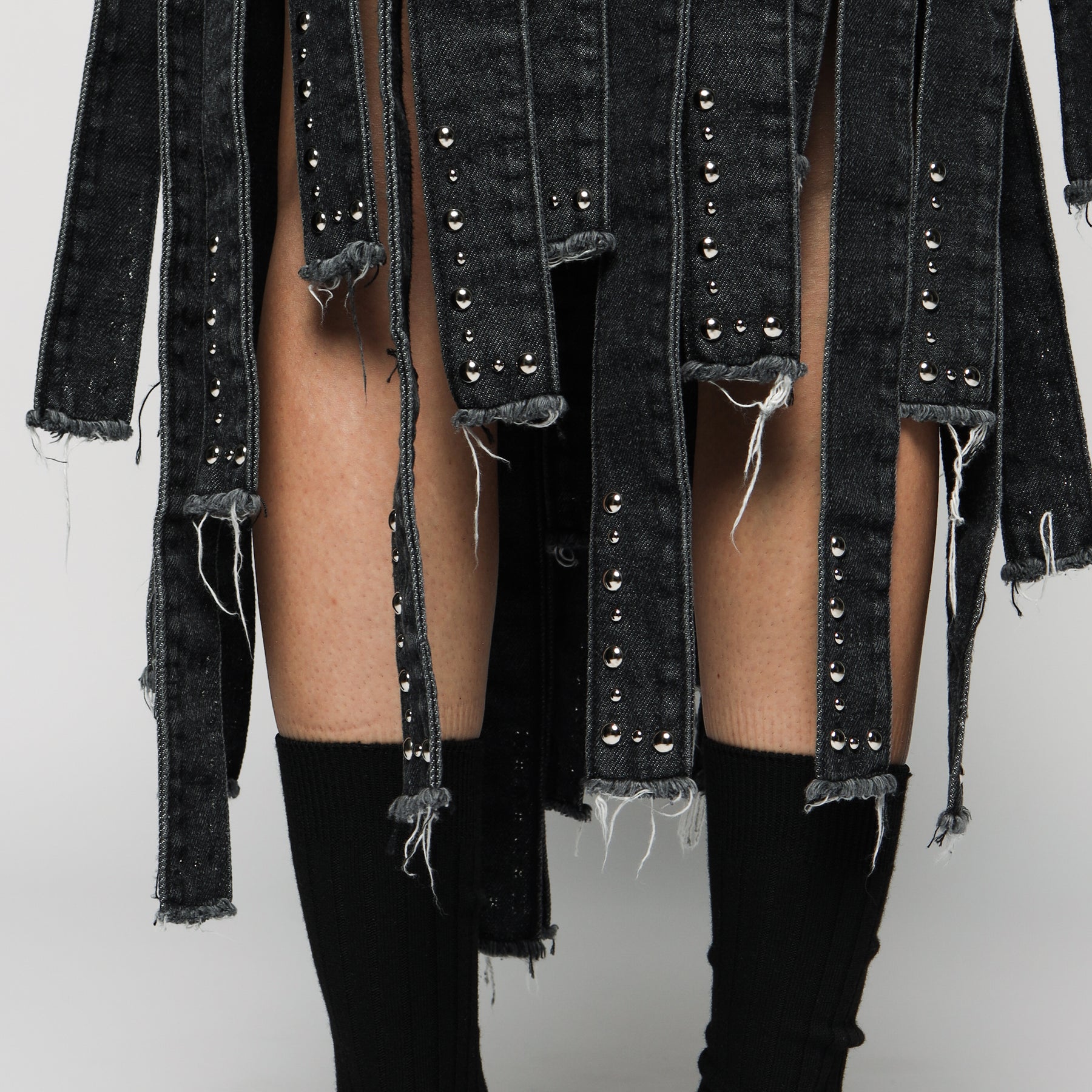 STUDDED GIRD SKIRT - WOMAN