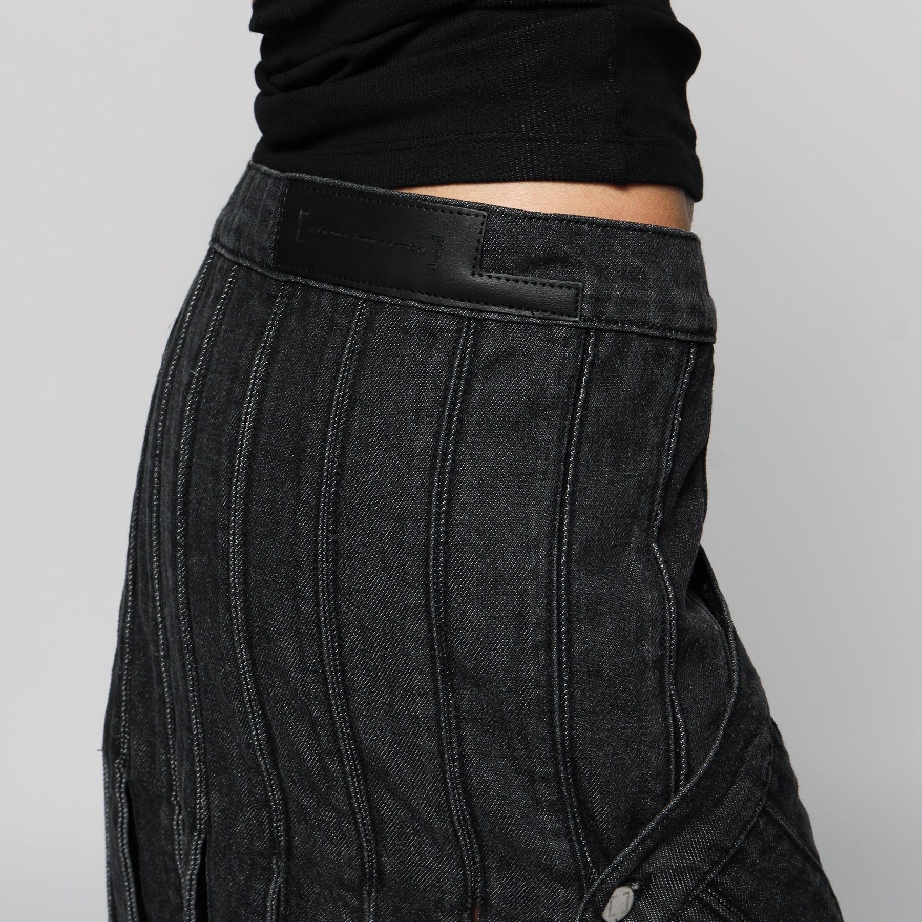 STUDDED GIRD SKIRT - WOMAN