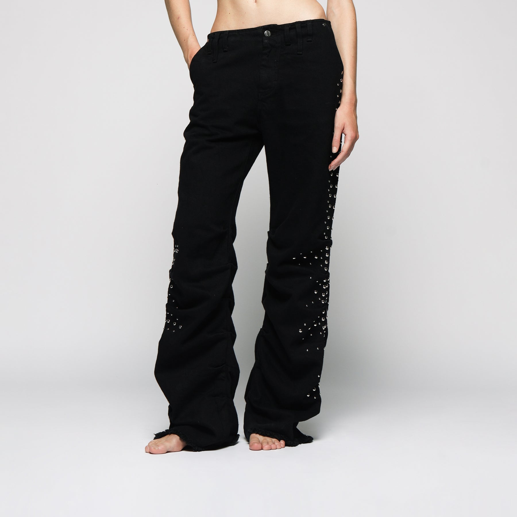 STUDDED SYNTAX PANTS  - WOMAN