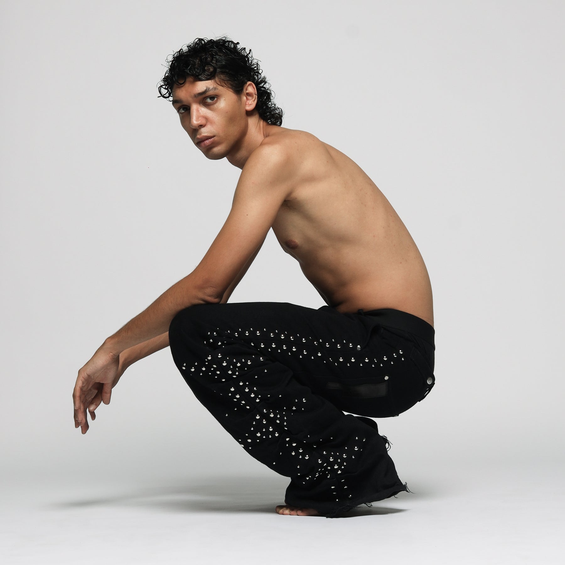 STUDDED SYNTAX PANTS  - MAN