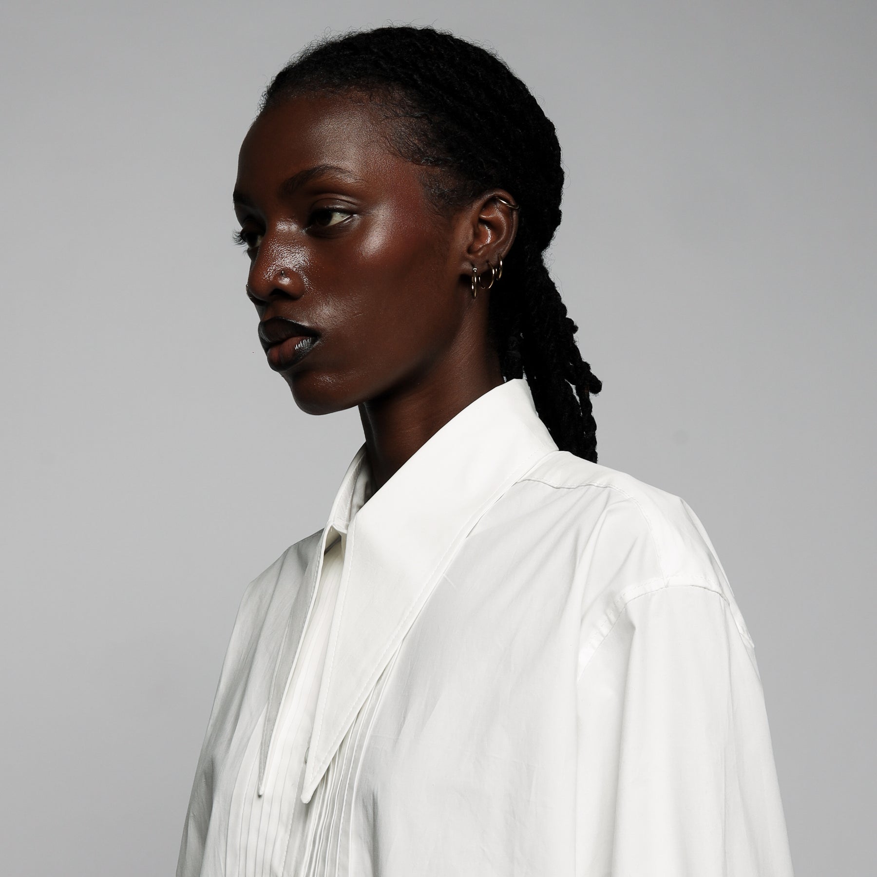 CAMICIA OVERSIZE ECHO COLLAR - DONNA