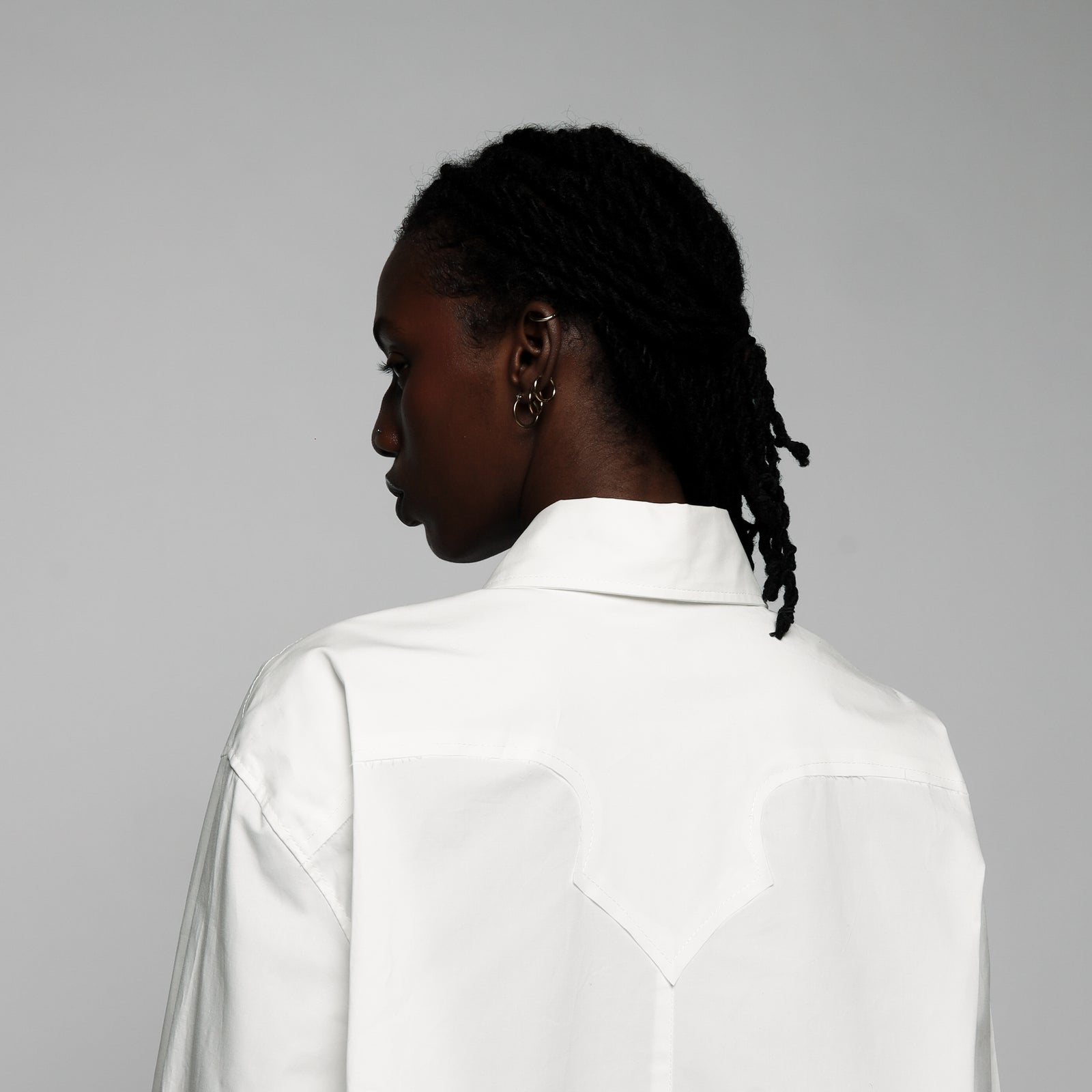 CAMICIA OVERSIZE ECHO COLLAR - DONNA