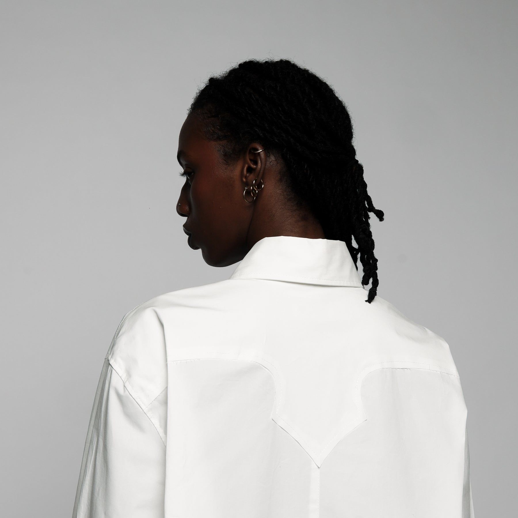 CAMICIA OVERSIZE ECHO COLLAR - DONNA